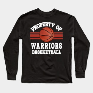 Proud Name Warriors Graphic Property Vintage Basketball Long Sleeve T-Shirt